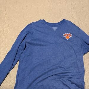 Blue Long Sleeve Shirt with Logo